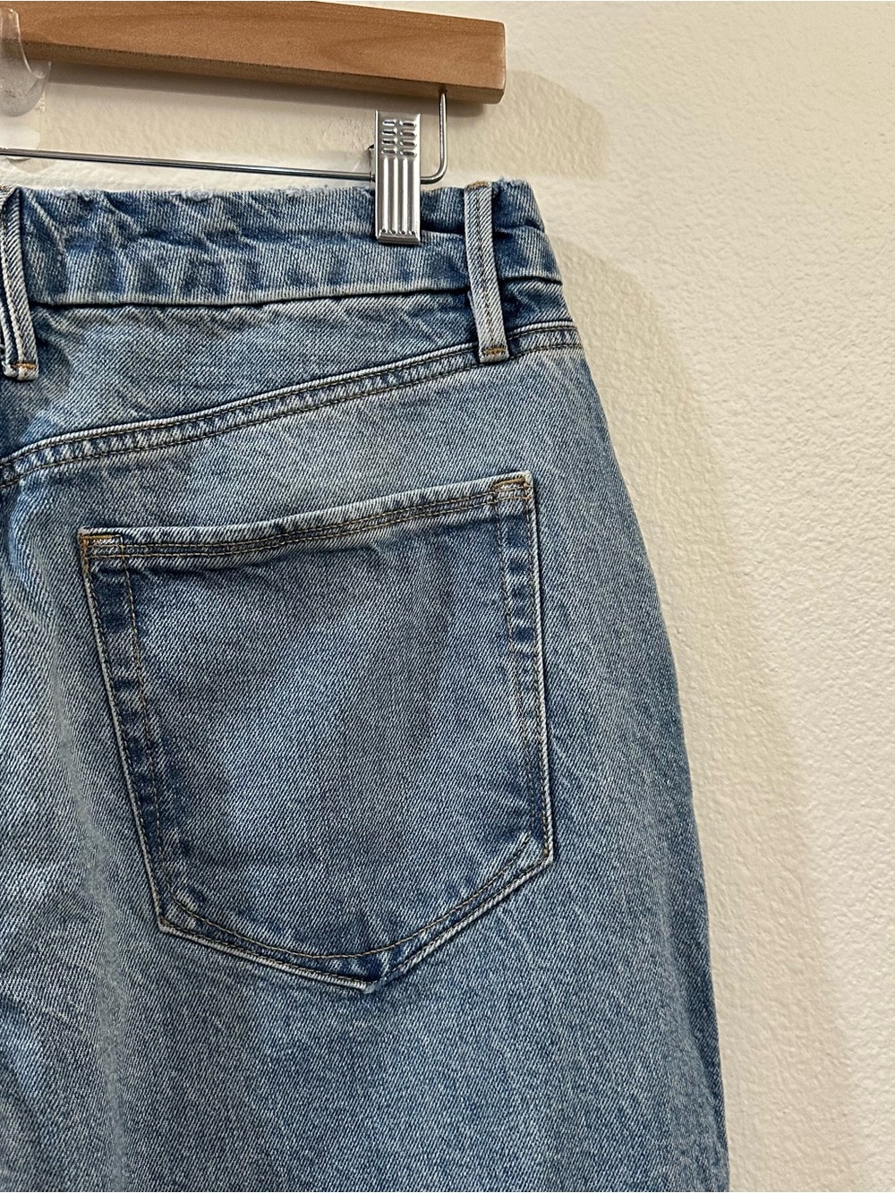 Good American Women's Good Skate Petite High Rise Wide Leg Jeans Size 29 Indigo - Picture 9 of 13